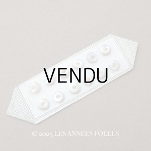 画像: アンティーク マザーオブパール製 極小 ボタン 6mm 12ピース シェルボタン パールホワイト