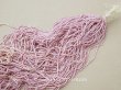 画像1: アンティーク ガラス製 サティネビーズ 薄紫 1cm=6.5粒 147g (1)