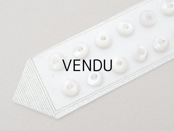 画像3: アンティーク マザーオブパール製 極小 ボタン 6mm 12ピース シェルボタン パールホワイト (3)