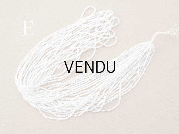 画像9: アンティーク 極小 カット入り クリスタルガラス パールホワイトのシードビーズ  (9)