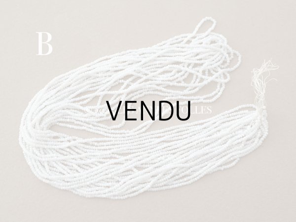 画像5: アンティーク 極小 カット入り クリスタルガラス パールホワイトのシードビーズ  (5)