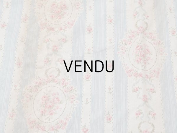 画像13: アンティーク 薔薇のメダイヨン ファブリック 120×295cm (13)