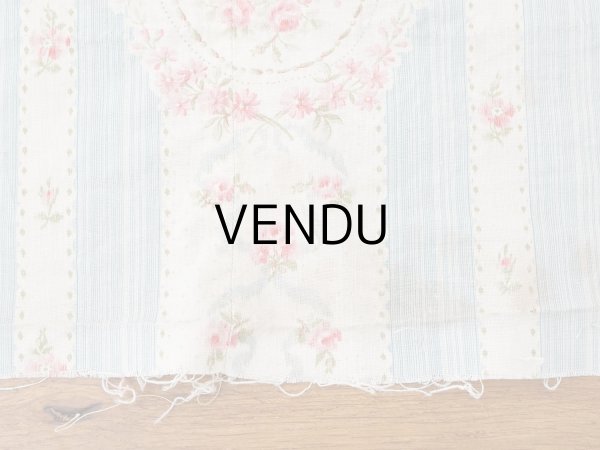 画像23: アンティーク 薔薇のメダイヨン ファブリック 120×295cm (23)