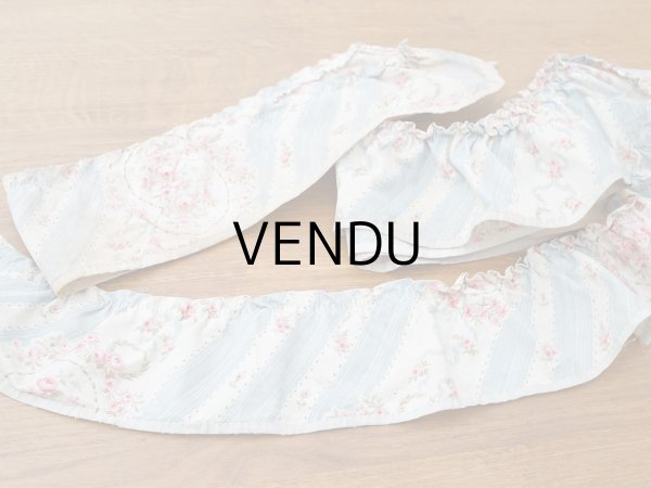 画像27: アンティーク 薔薇のメダイヨン ファブリック 120×295cm (27)