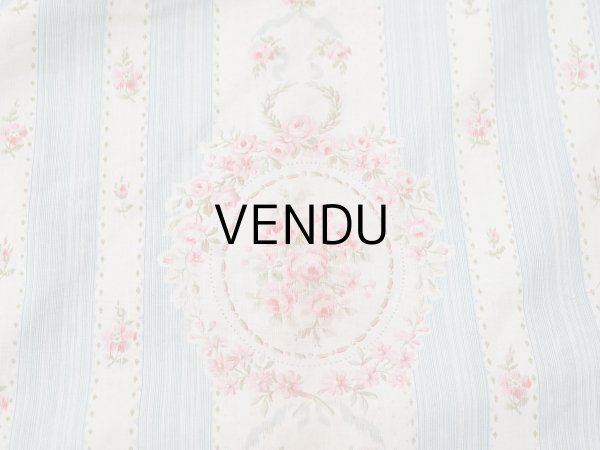 画像3: アンティーク 薔薇のメダイヨン ファブリック 120×295cm (3)