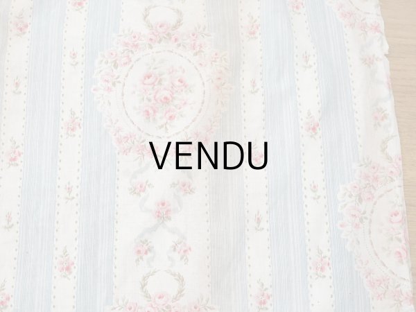 画像14: アンティーク 薔薇のメダイヨン ファブリック 120×295cm (14)
