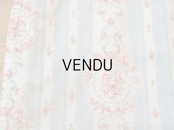 画像12: アンティーク 薔薇のメダイヨン ファブリック 120×295cm (12)