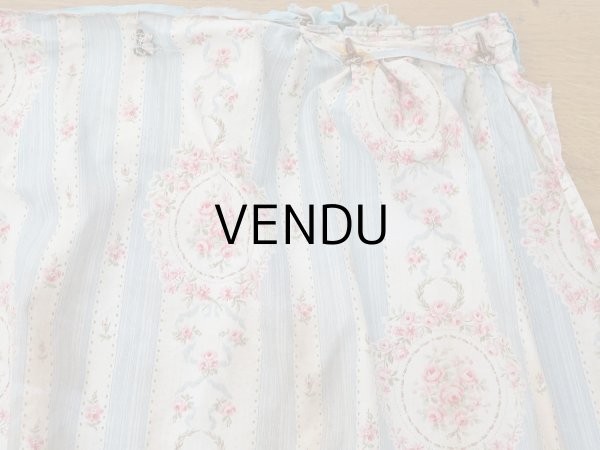 画像5: アンティーク 薔薇のメダイヨン ファブリック 120×295cm (5)