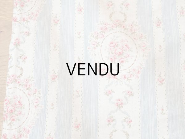 画像18: アンティーク 薔薇のメダイヨン ファブリック 120×295cm (18)