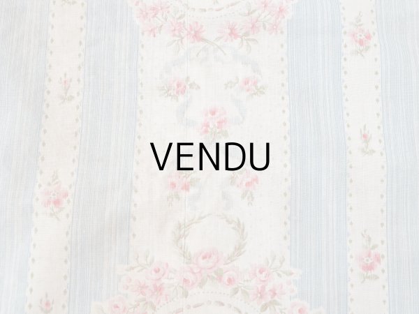 画像21: アンティーク 薔薇のメダイヨン ファブリック 120×295cm (21)