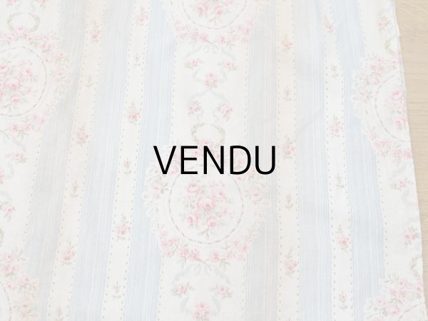 画像11: アンティーク 薔薇のメダイヨン ファブリック 120×295cm (11)