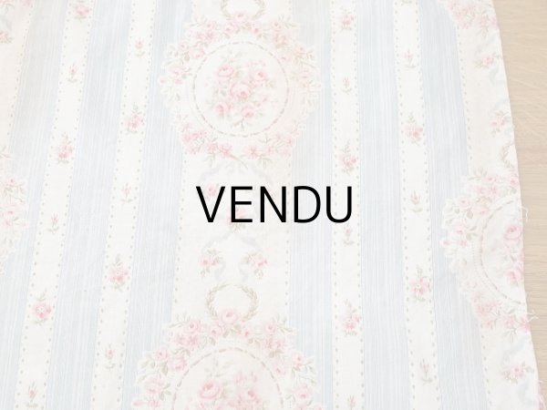 画像17: アンティーク 薔薇のメダイヨン ファブリック 120×295cm (17)