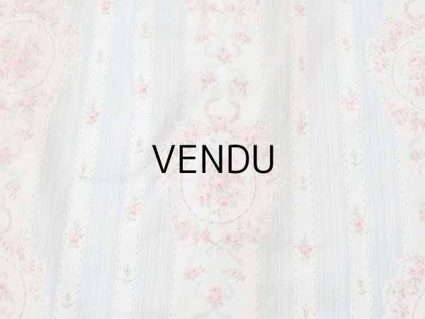 画像10: アンティーク 薔薇のメダイヨン ファブリック 120×295cm (10)