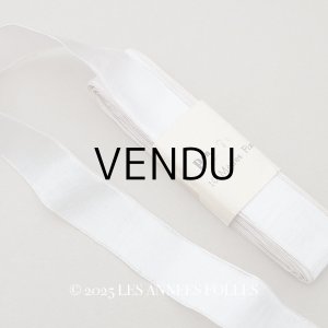 画像: アンティーク オーガンジーのリボン パウダーパープル 10m 