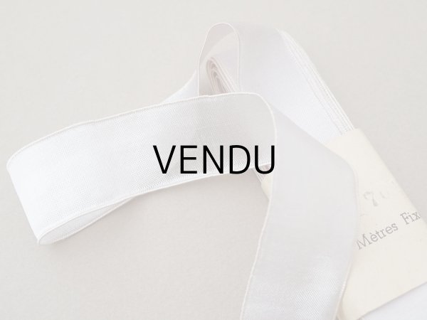 画像4: アンティーク オーガンジーのリボン パウダーパープル 10m  (4)