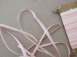 画像3: アンティーク  リボン刺繍 & ロココトリム用 シルク製 リボン スモーキーピンクのグラデーション 3mm幅  (3)
