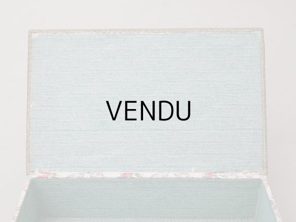 画像6: アンティーク ローズパニエ 大きなカルトナージュボックス 36×22.5×9.1cm (6)