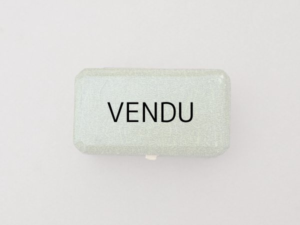 画像3: アンティーク リボン＆リーフのガーランド ジュエリーボックス グリーン (3)