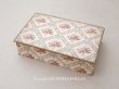 画像1: アンティーク ローズパニエ 大きなカルトナージュボックス 36×22.5×9.1cm (1)