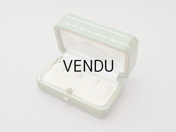 画像7: アンティーク リボン＆リーフのガーランド ジュエリーボックス グリーン (7)