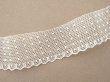 画像3: アンティーク ドット柄 スカラップ チュールレース 2.5cm幅 (3)