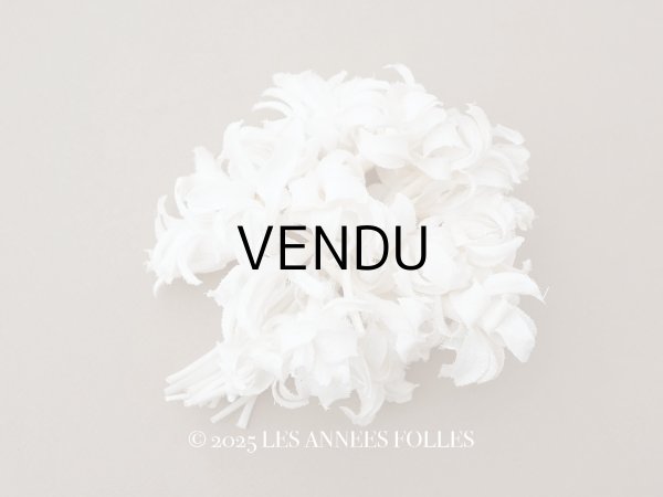 画像1: アンティーク ヒヤシンスの布花 ホワイト (1)