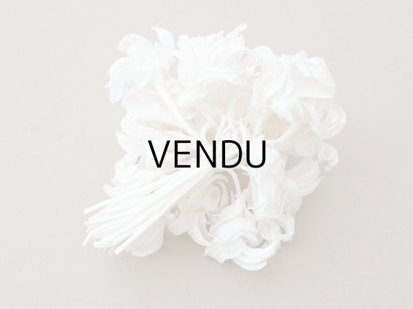 画像2: アンティーク ヒヤシンスの布花 ホワイト (2)