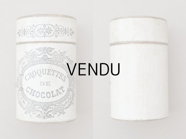 画像2: アンティーク お菓子箱 チョコレートボックス CROQUETTES DE CHOCOLAT (2)