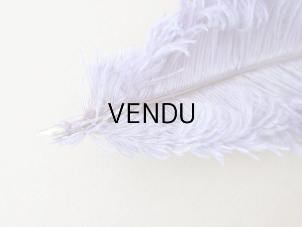 画像5: アンティーク 小さなフェザー ラヴェンダー 羽飾り  (5)