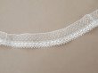 画像2: アンティーク ドット柄 スカラップ チュールレース 3.5cm幅 (2)