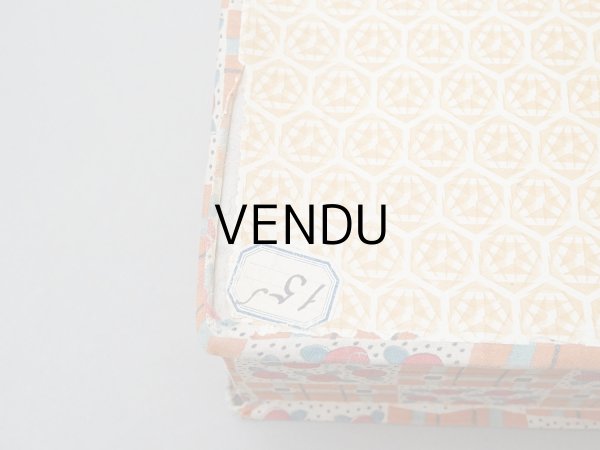 画像8: ＊蚤の市セット＊アンティーク  カルトナージュボックス 2点セット (8)