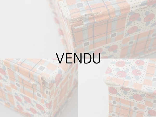 画像7: ＊蚤の市セット＊アンティーク  カルトナージュボックス 2点セット (7)