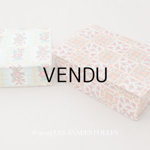 画像: *蚤の市セット*アンティーク カルトナージュボックス 2点セット