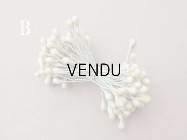 画像4: アンティーク 花芯  ペップ サーモンピンク＆グリーン (4)