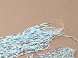 画像5: アンティーク シードビーズ ブルー&ホワイトのグラデーション 1cm=11.5粒 キャビアビーズ マイクロビーズ 84g (5)