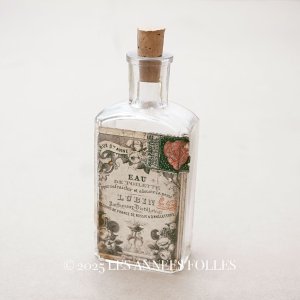 画像: 19世紀 アンティーク 薔薇のパフュームボトル EAU DE TOILETTE - LUBIN PARIS -