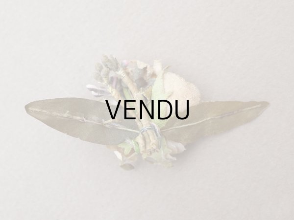 画像11: アンティーク 小さな布花 薔薇＆勿忘草 ドール用 (11)