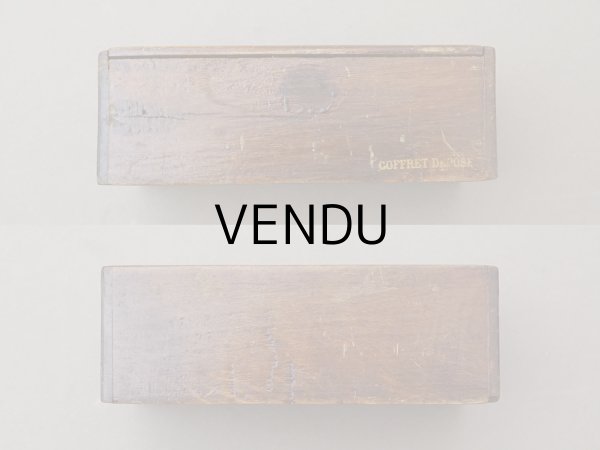 画像5: アンティーク ボンマルシェのエパングルケース 木箱 - AU BON MARCHE - (5)