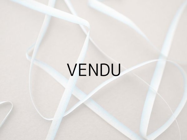 画像2: アンティーク  リボン刺繍 & ロココトリム用 シルク製 リボン ブルーのグラデーション 3mm幅  (2)