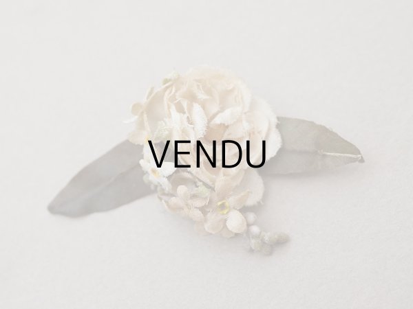 画像5: アンティーク 小さな布花 薔薇＆勿忘草 ドール用 (5)