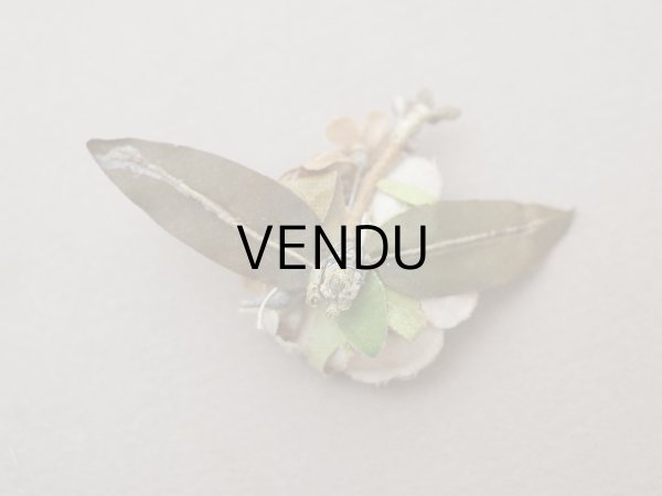 画像6: アンティーク 小さな布花 薔薇＆勿忘草 ドール用 (6)