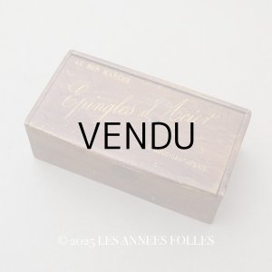 画像: アンティーク ボンマルシェのエパングルケース 木箱 - AU BON MARCHE -