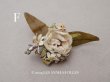 画像15: アンティーク 小さな布花 薔薇＆勿忘草 ドール用 (15)