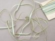 画像1: アンティーク  リボン刺繍 & ロココトリム用 シルク製 リボン グリーンのグラデーション 3mm幅  (1)