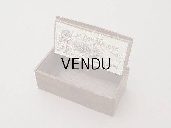 画像6: アンティーク ボンマルシェのエパングルケース 木箱 - AU BON MARCHE - (6)