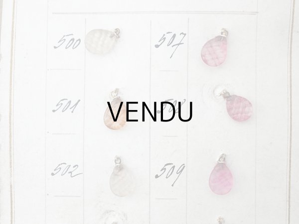 画像4: アンティーク  サンプラー ドロップ型 カット入り ガラスビーズ - A.S.F. - (4)