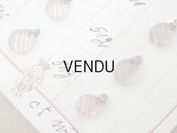 画像6: アンティーク  サンプラー ドロップ型 カット入り ガラスビーズ - A.S.F. - (6)