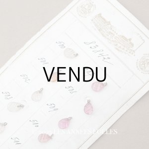 画像: アンティーク  サンプラー ドロップ型 カット入り ガラスビーズ - A.S.F. -