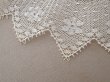 画像6: アンティーク プリーツレース 花模様 オフホワイト 75cm (6)
