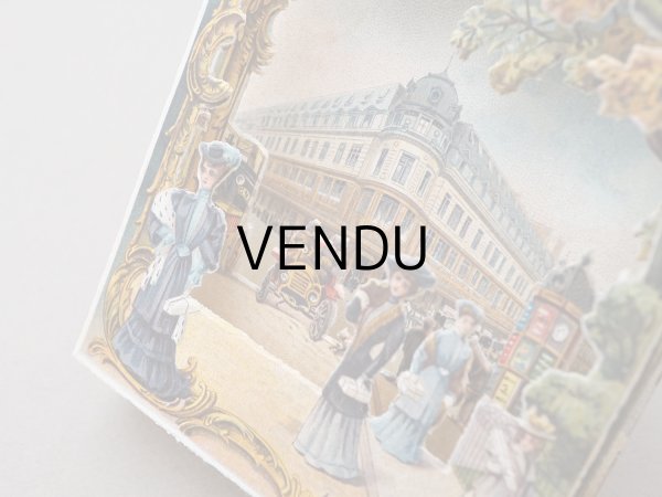 画像6: アンティーク ボンマルシェ 立体 クロモ ボンマルシェ百貨店 AU BON MARCHE VUE PRISE RUE DE SEVRES - AU BON MARCHE PARIS - (6)